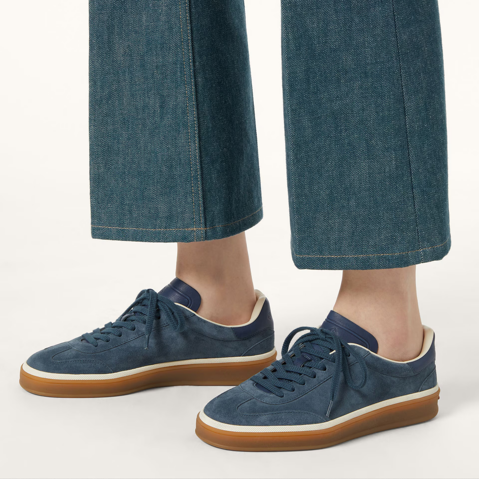 Loro Piana Tennis Walk Suede Calf Split Sneakers - Black Figs (W1CQ)