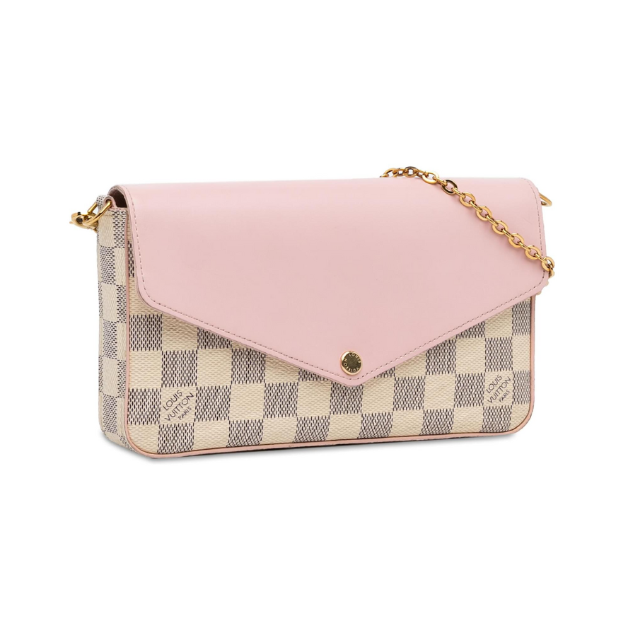 Louis Vuitton Pochette Félicie Damier Wallet - Azur Pink