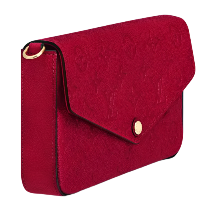 Louis Vuitton Pochette Félicie Wallet Shoulder Bag - Red