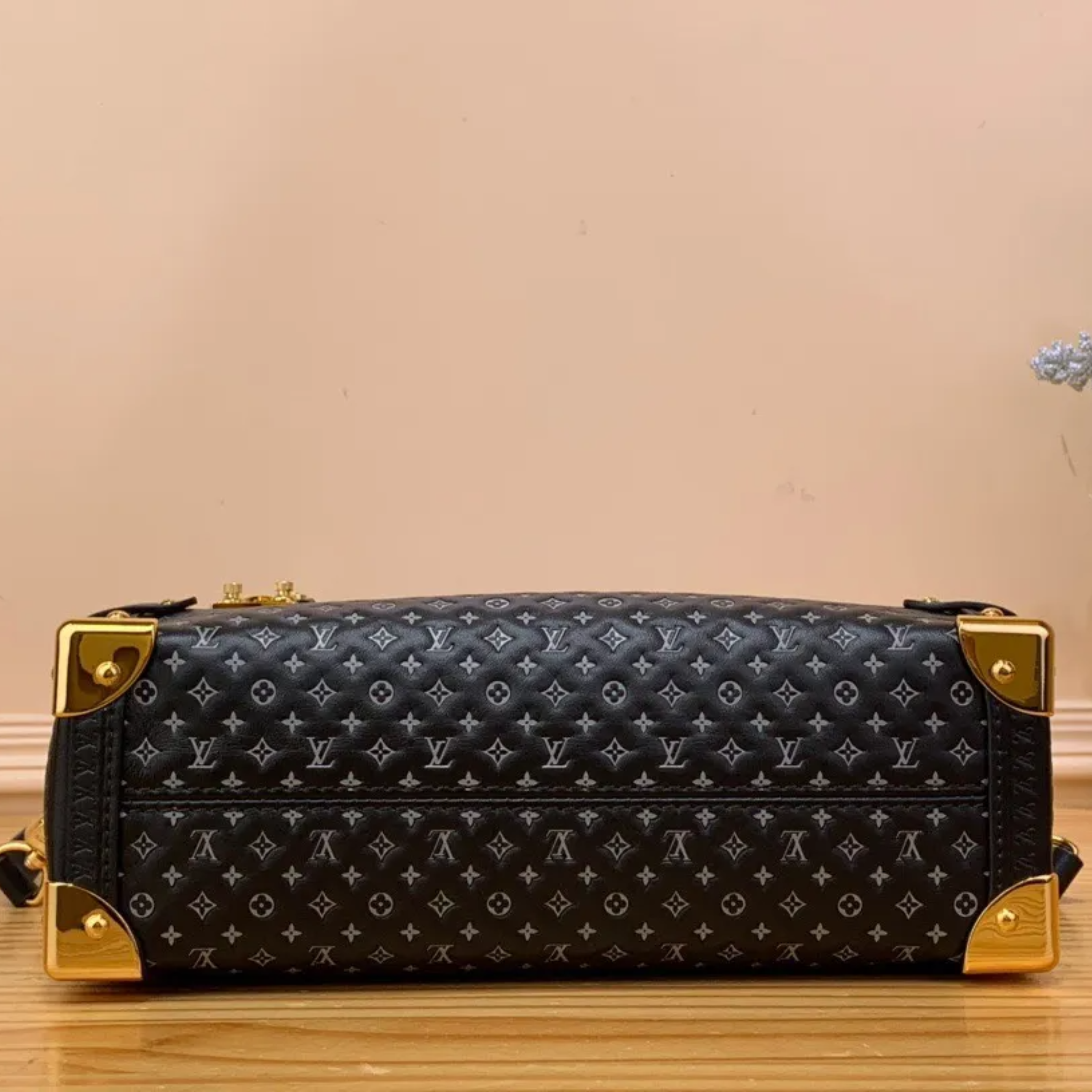Louis Vuitton Side Trunk MM Handbag - Black