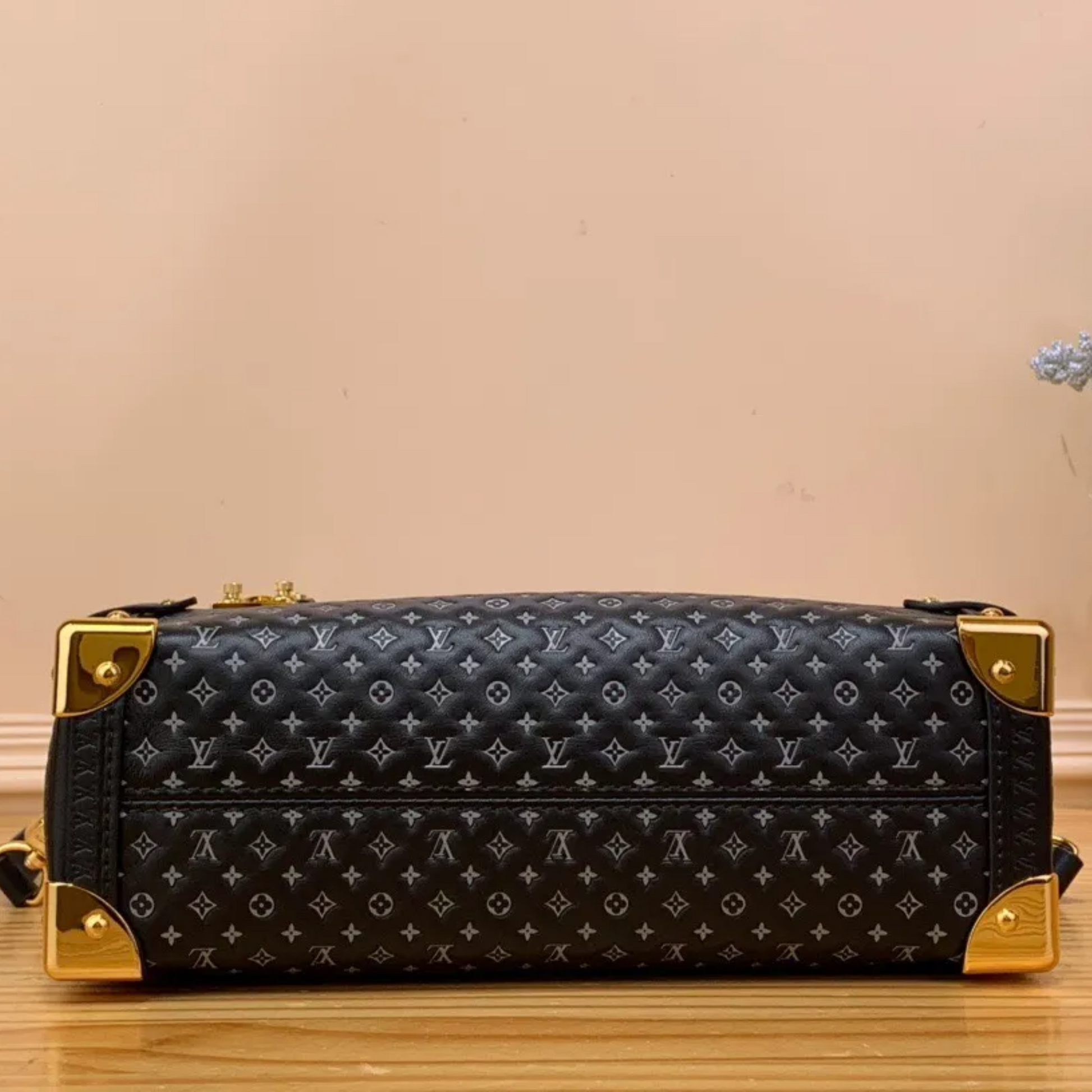 Louis Vuitton Side Trunk MM Handbag - Black