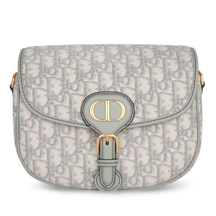 Dior Medium Oblique Jacquard Dior Bobby Bag - Grey