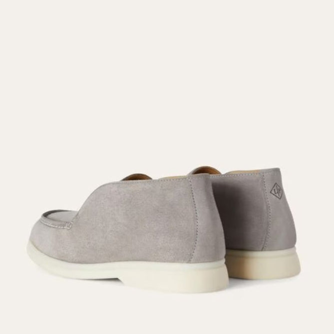 Loro Piana Walk of the Summer Suede Ankle Boots - Flannel Gray (215)