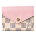 Louis Vuitton Damier Azur Zoe Wallet - Rose Ballerine