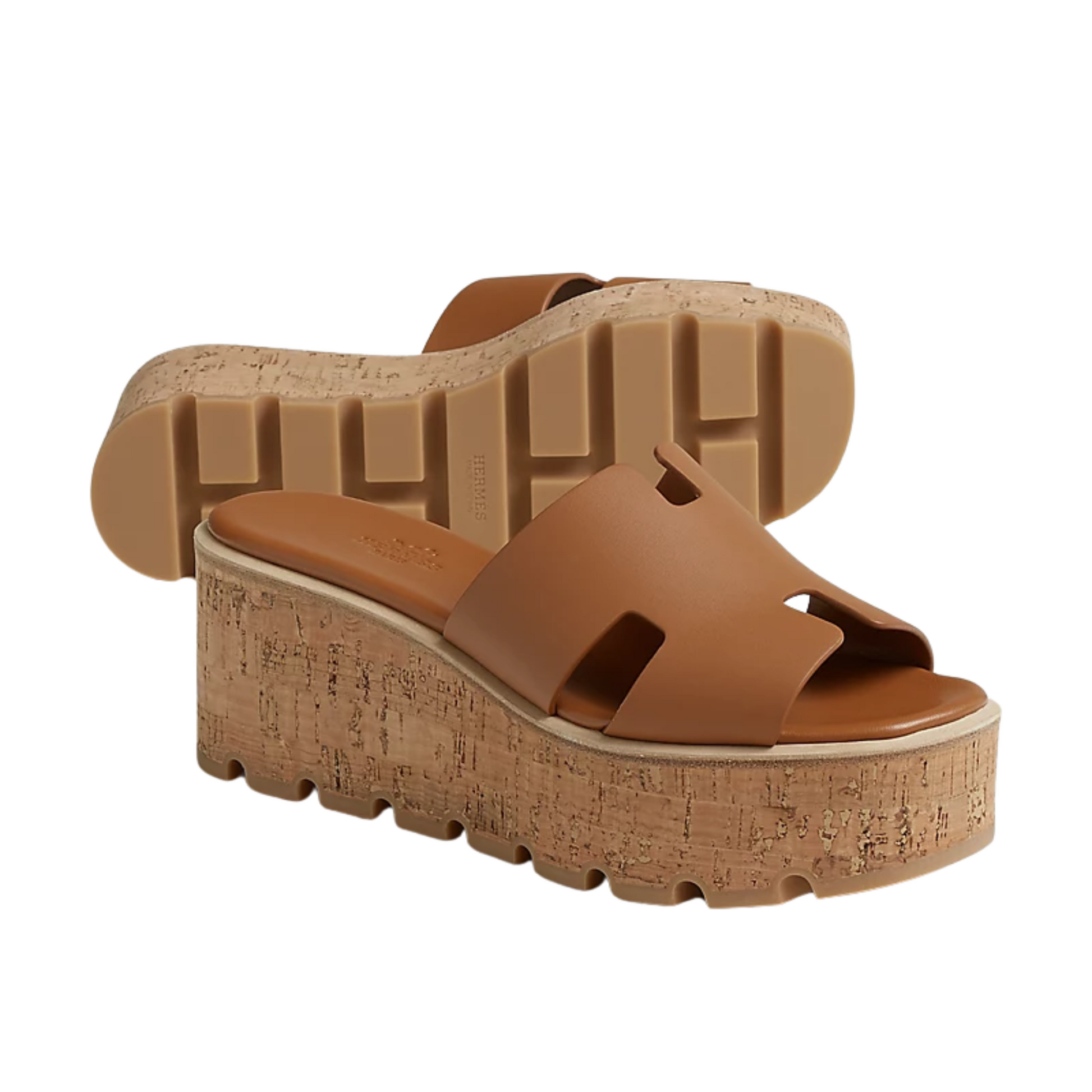 Hermes Eze 30 Oran Sandals - Naturel Brown