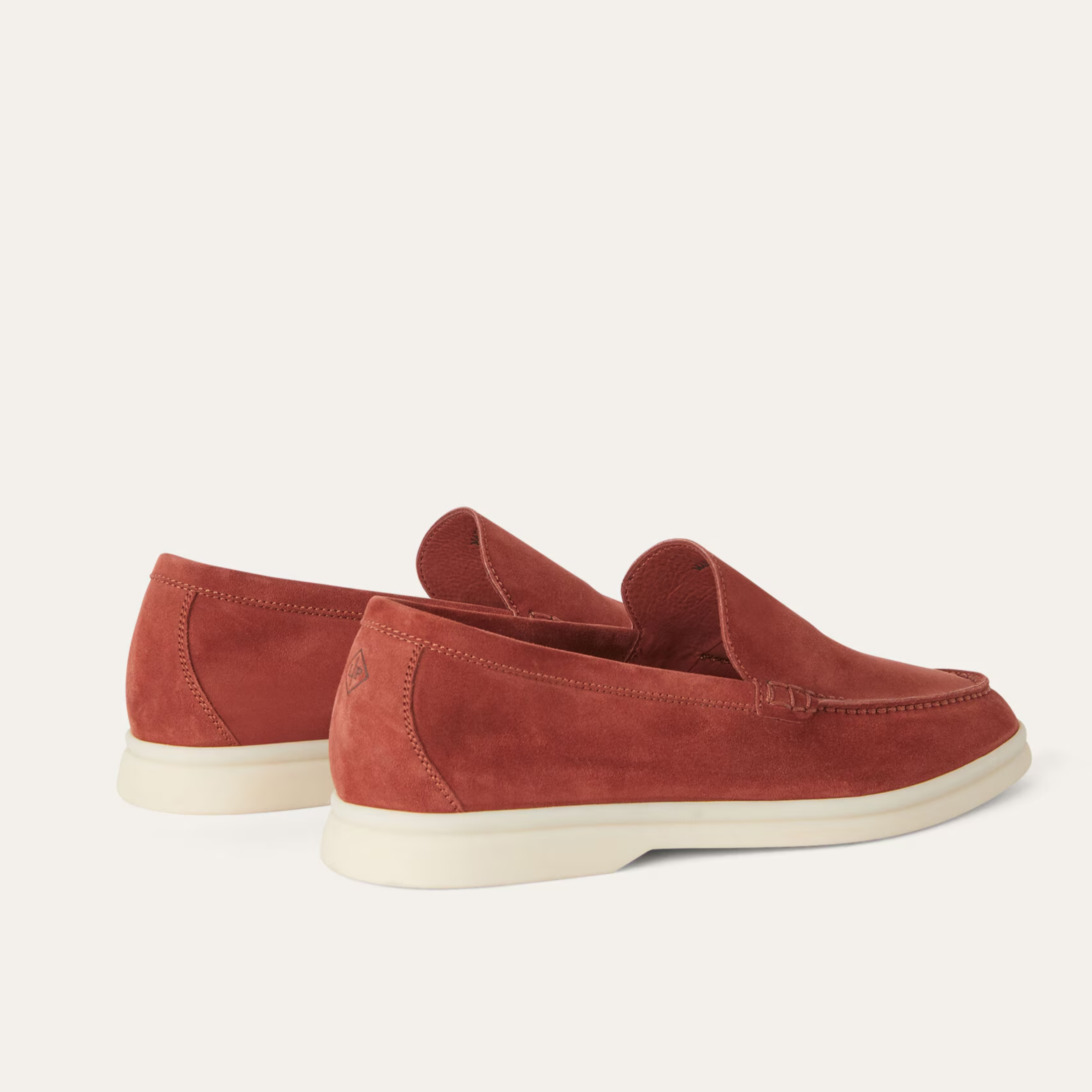 Loro Piana Summer Walk Suede Loafers -  Dried Red (R0DV)