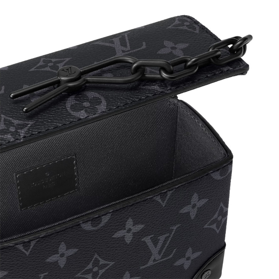 Louis Vuitton Steamer Messenger Wearable Wallet - Black Monogram Eclipse