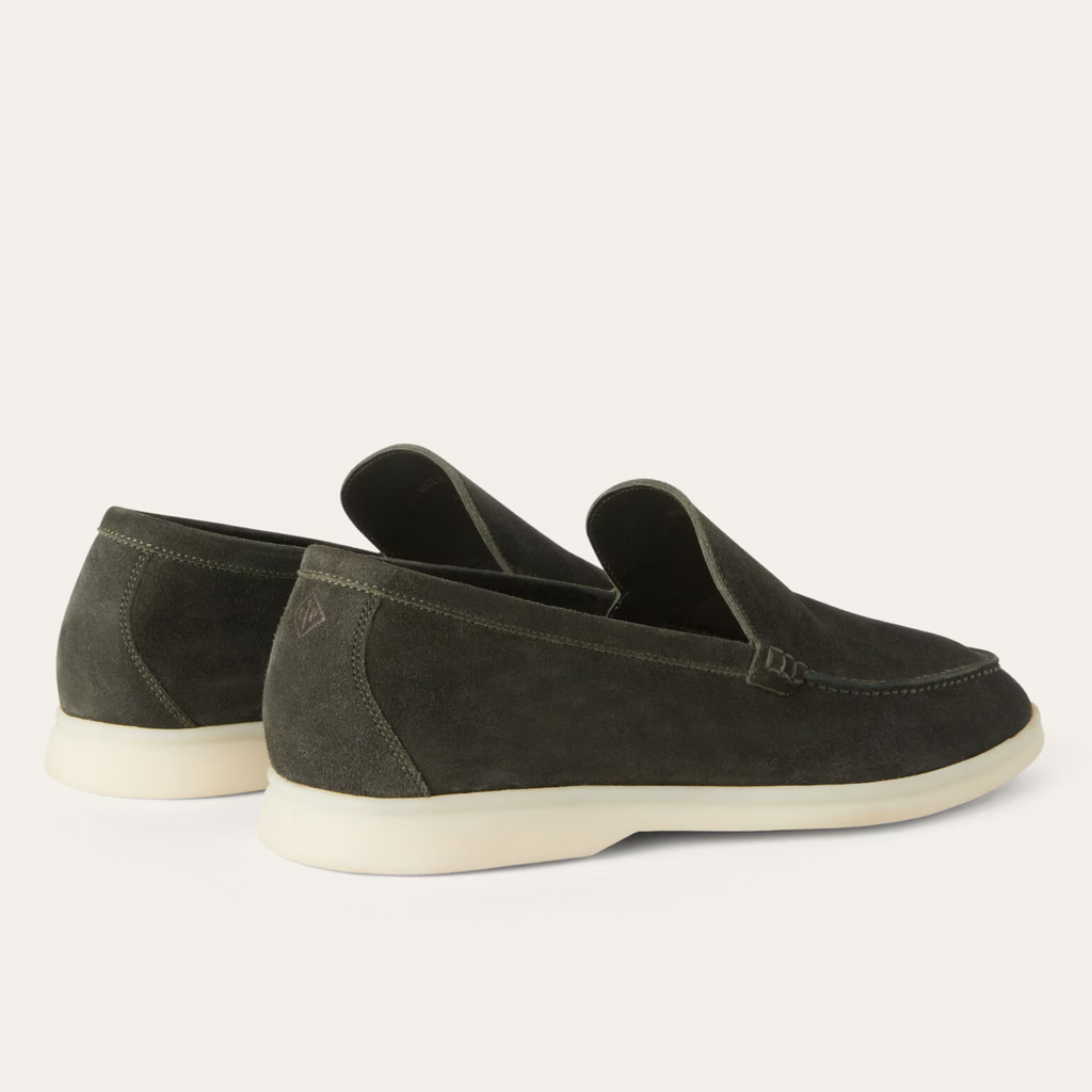 Loro Piana Summer Walk Suede Loafers - Mimetico (50ZK)