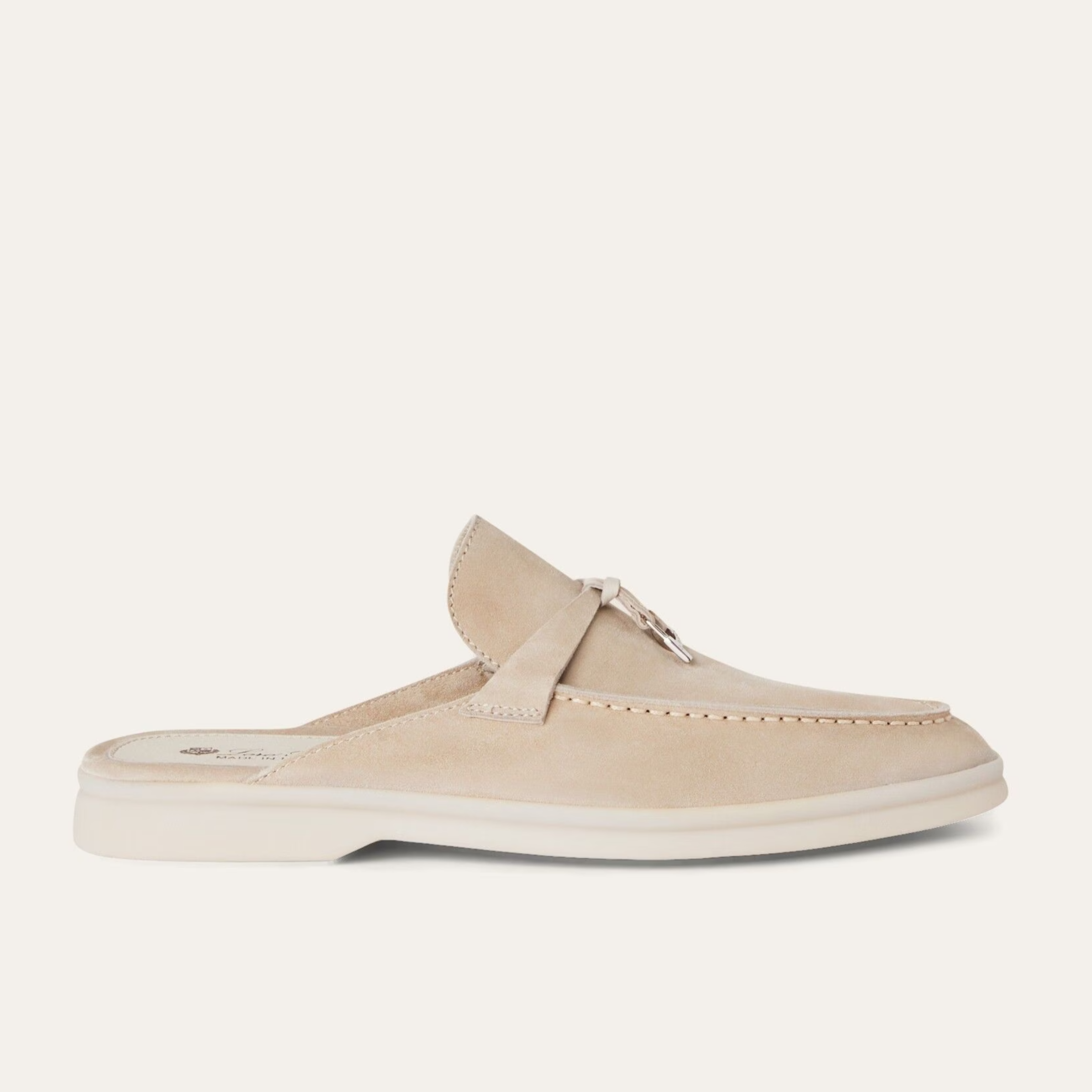 Loro Piana Babouche Charms Walk Suede Loafer - Linen (D746)