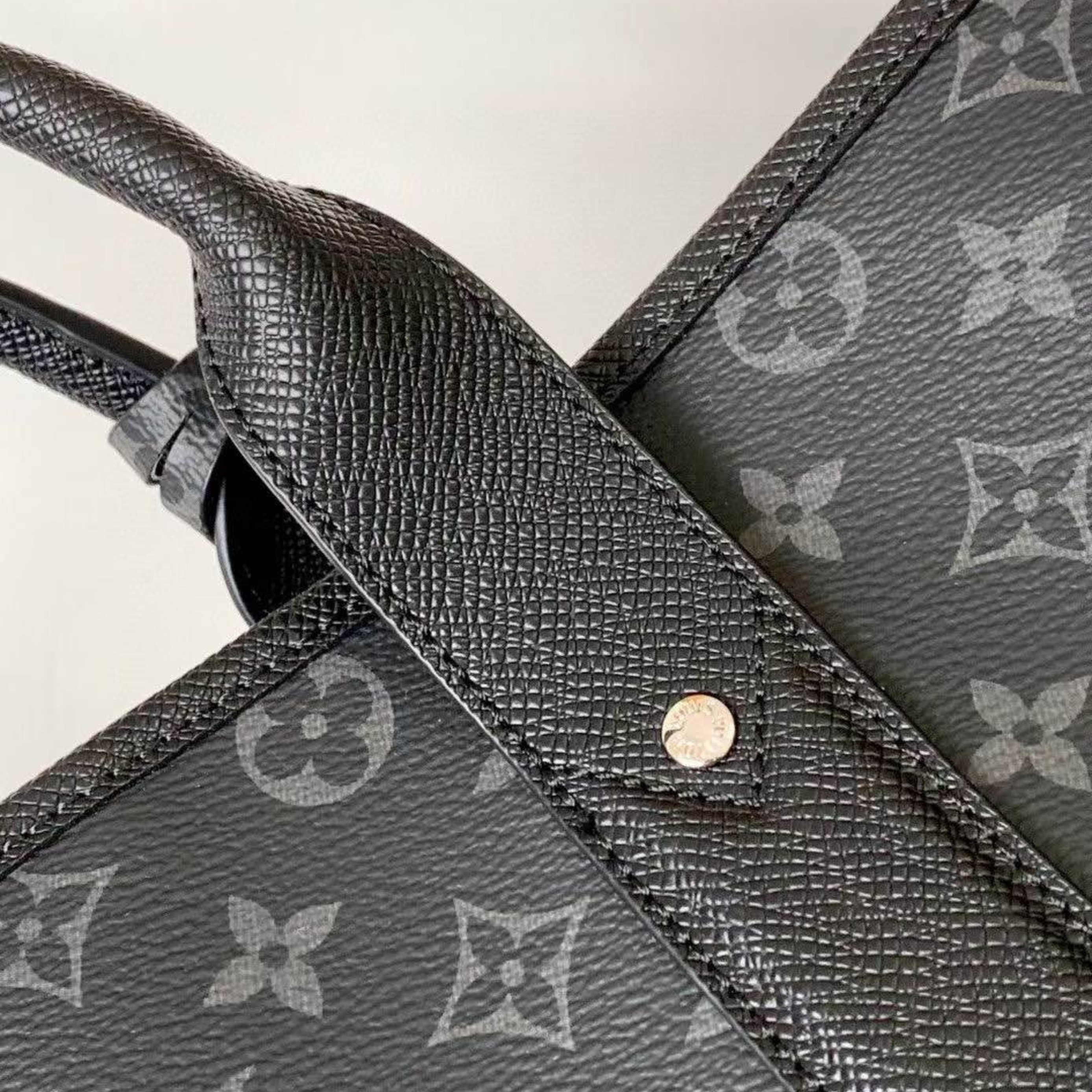 Louis Vuitton Monogram Eclipse Weekend Tote Bag - Black