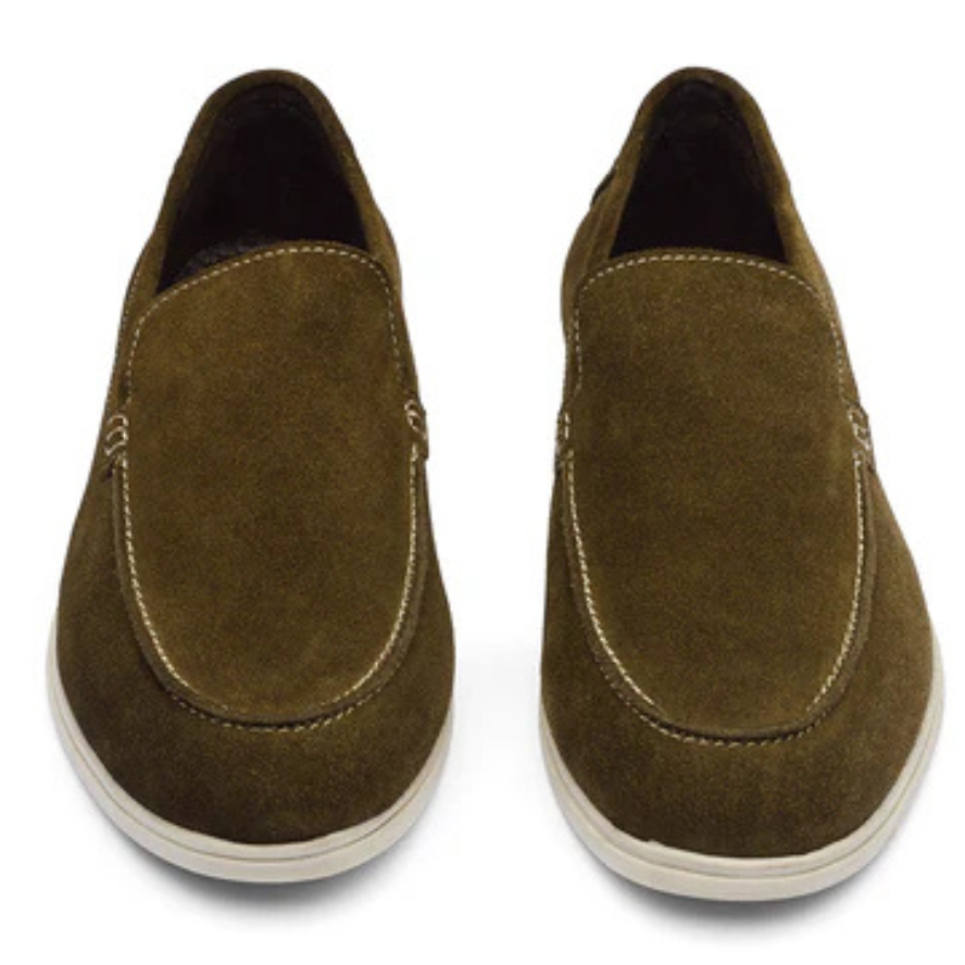 Loro Piana Summer Walk Suede Loafers - Warm Gray (MD84)