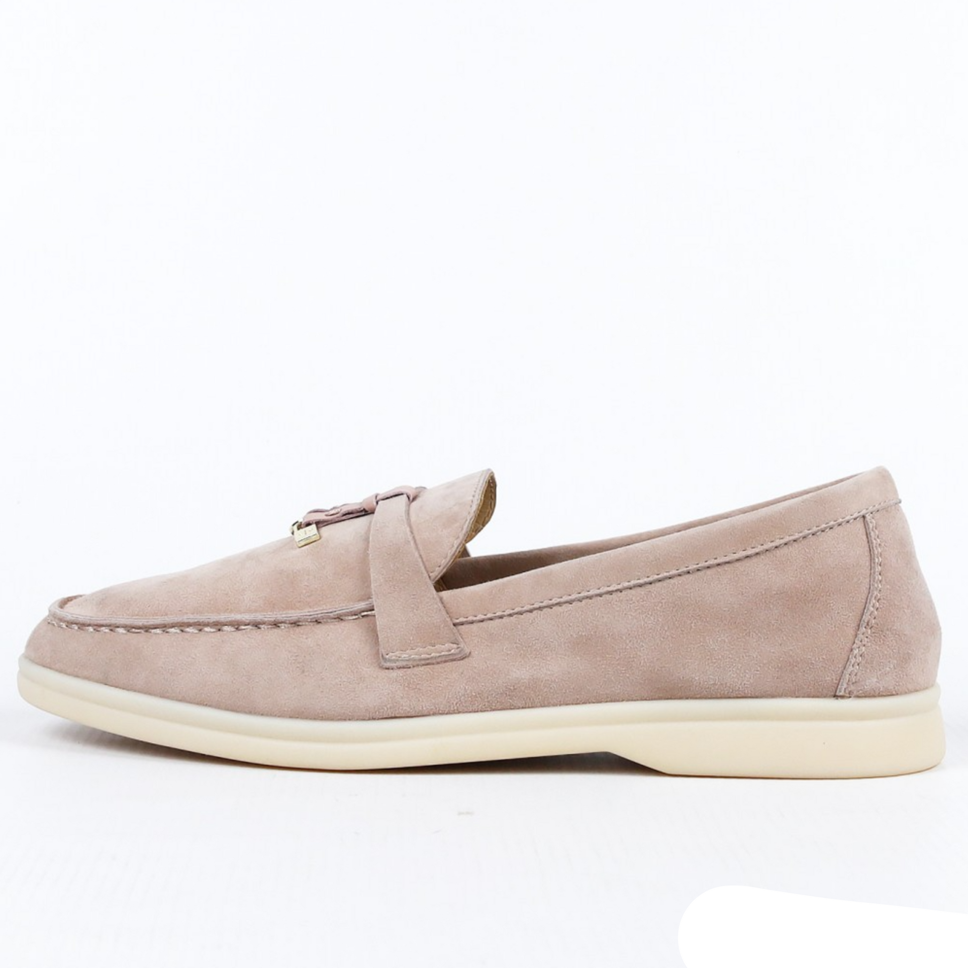 Loro Piana Summer Walk Suede Loafers - Light Camel (030)