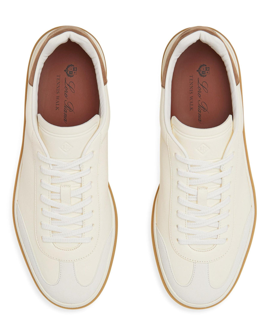 Loro Piana Tennis Walk Leather Sneakers - White (149)