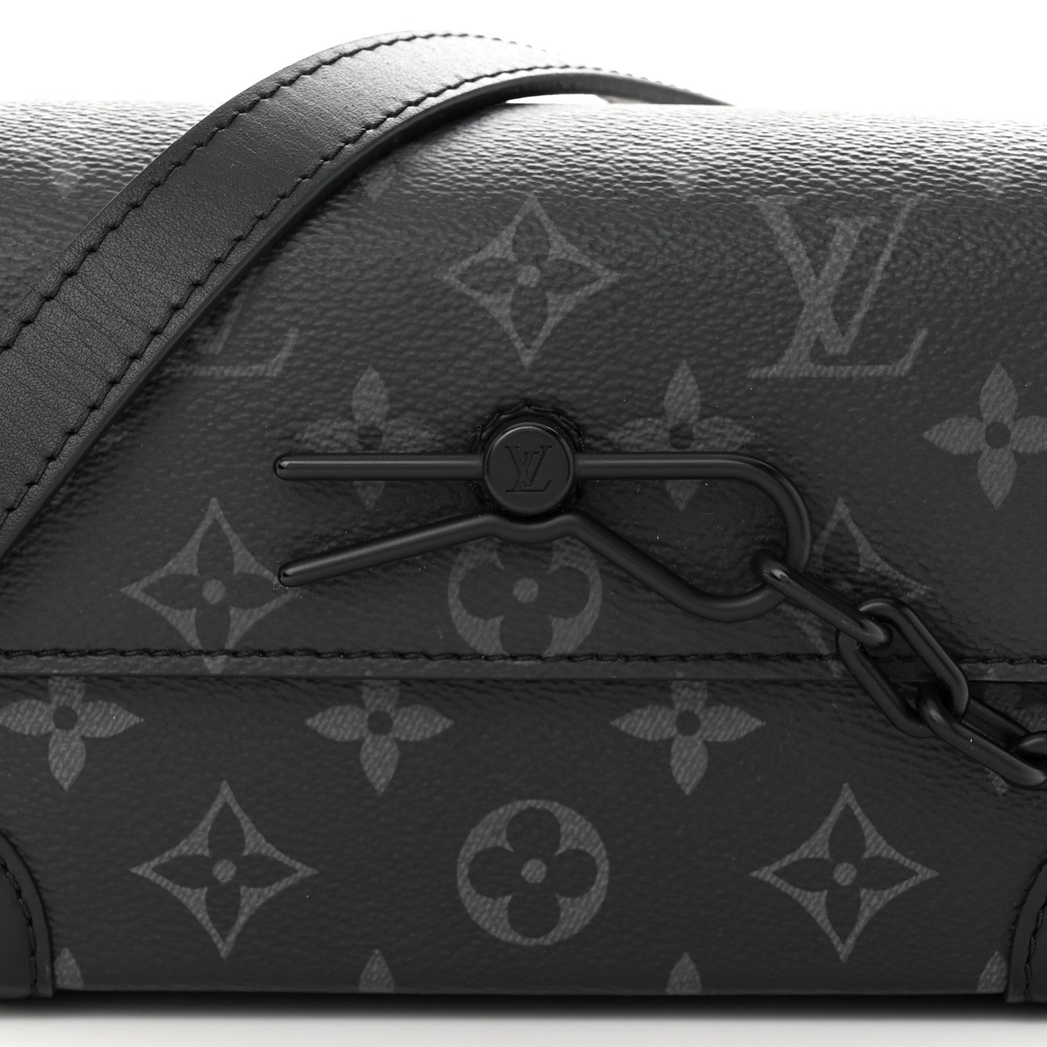 Louis Vuitton Steamer Messenger Wearable Wallet - Black Monogram Eclipse