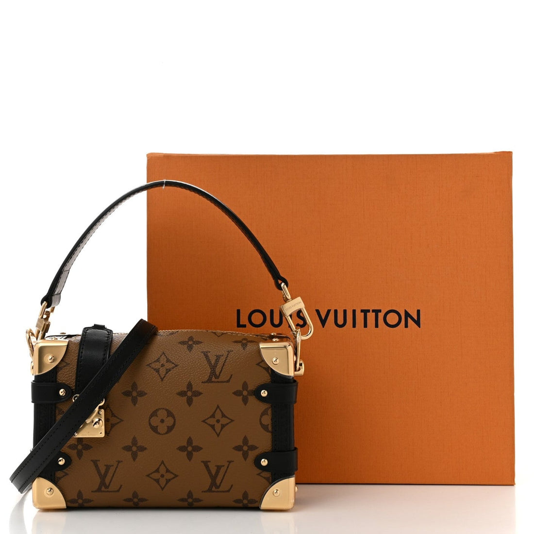 Louis Vuitton Reverse Monogram Side Trunk Bag - Brown