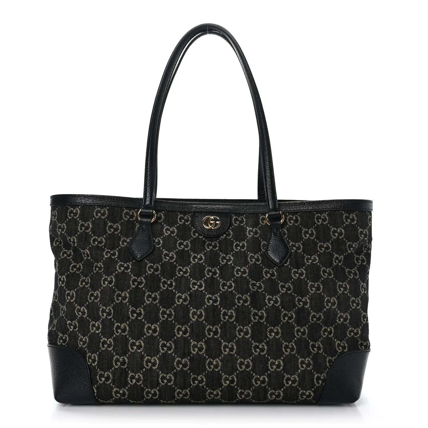 Gucci GG Monogram Medium Ophidia Shopping Tote Bag – Black
