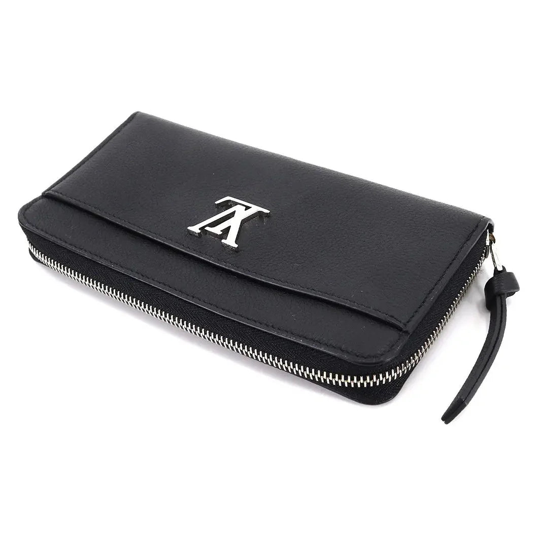 Louis Vuitton Lockme Zippy Wallet - Black