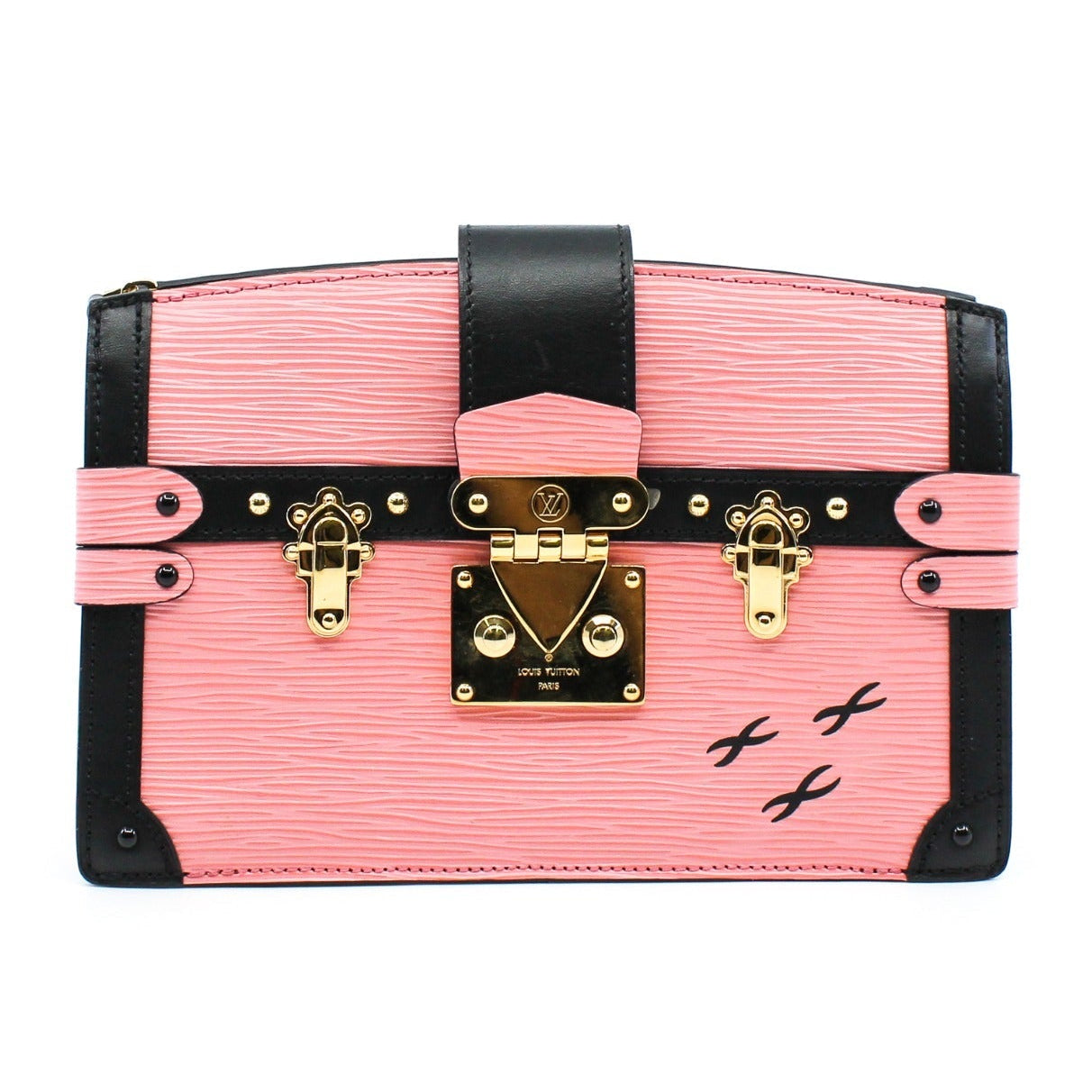 Louis Vuittion Epi Trunk Leather Clutch Bag - Pink Rose Ballerine