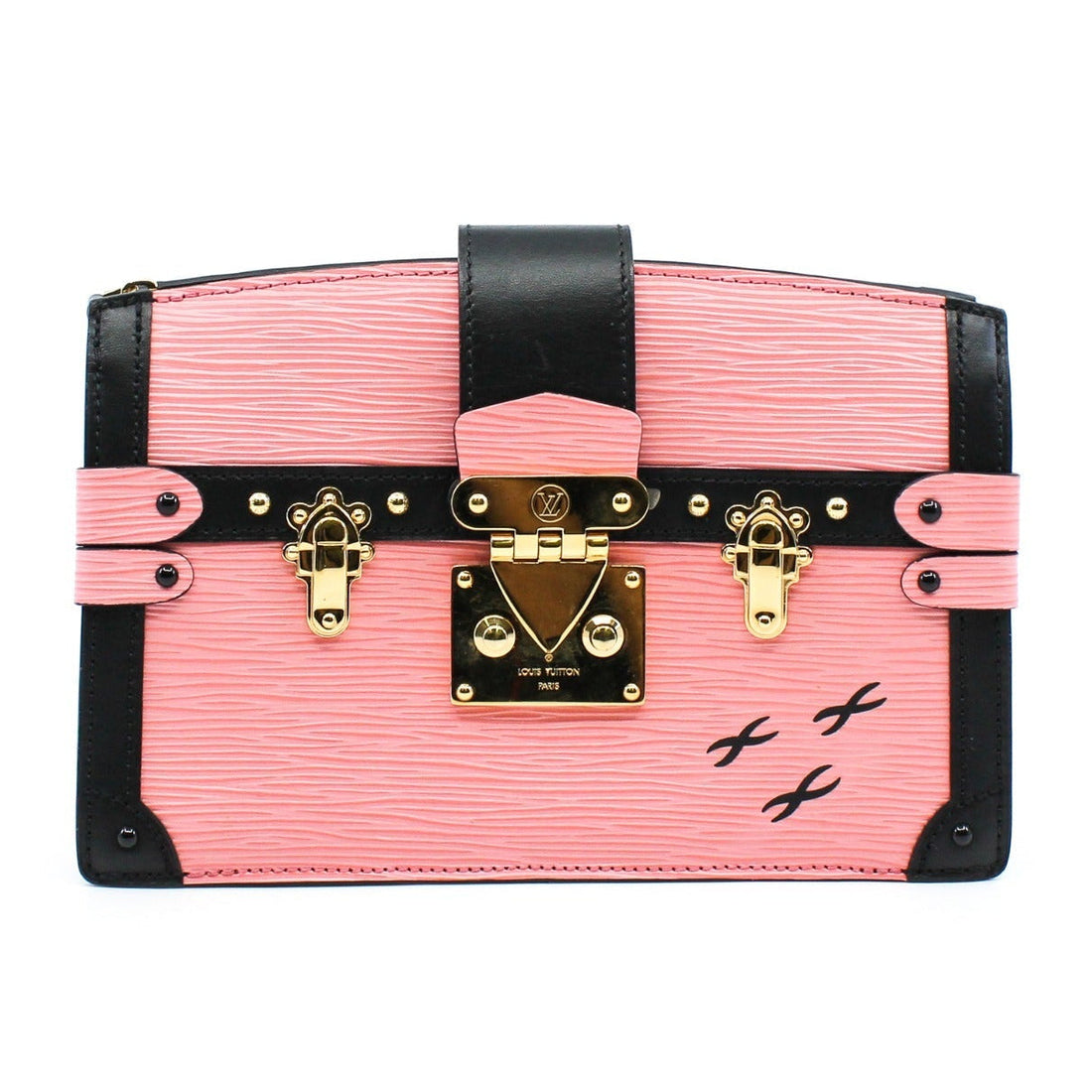 Louis Vuittion Epi Trunk Leather Clutch Bag - Pink Rose Ballerine