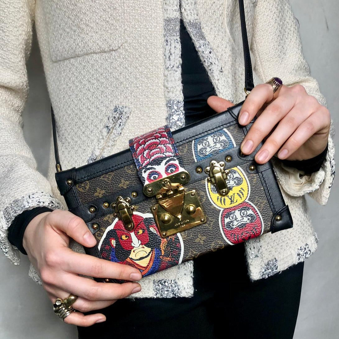 Louis Vuitton x Yamamoto Kansai Monogram Canvas Petite Malle Handbag - Brown