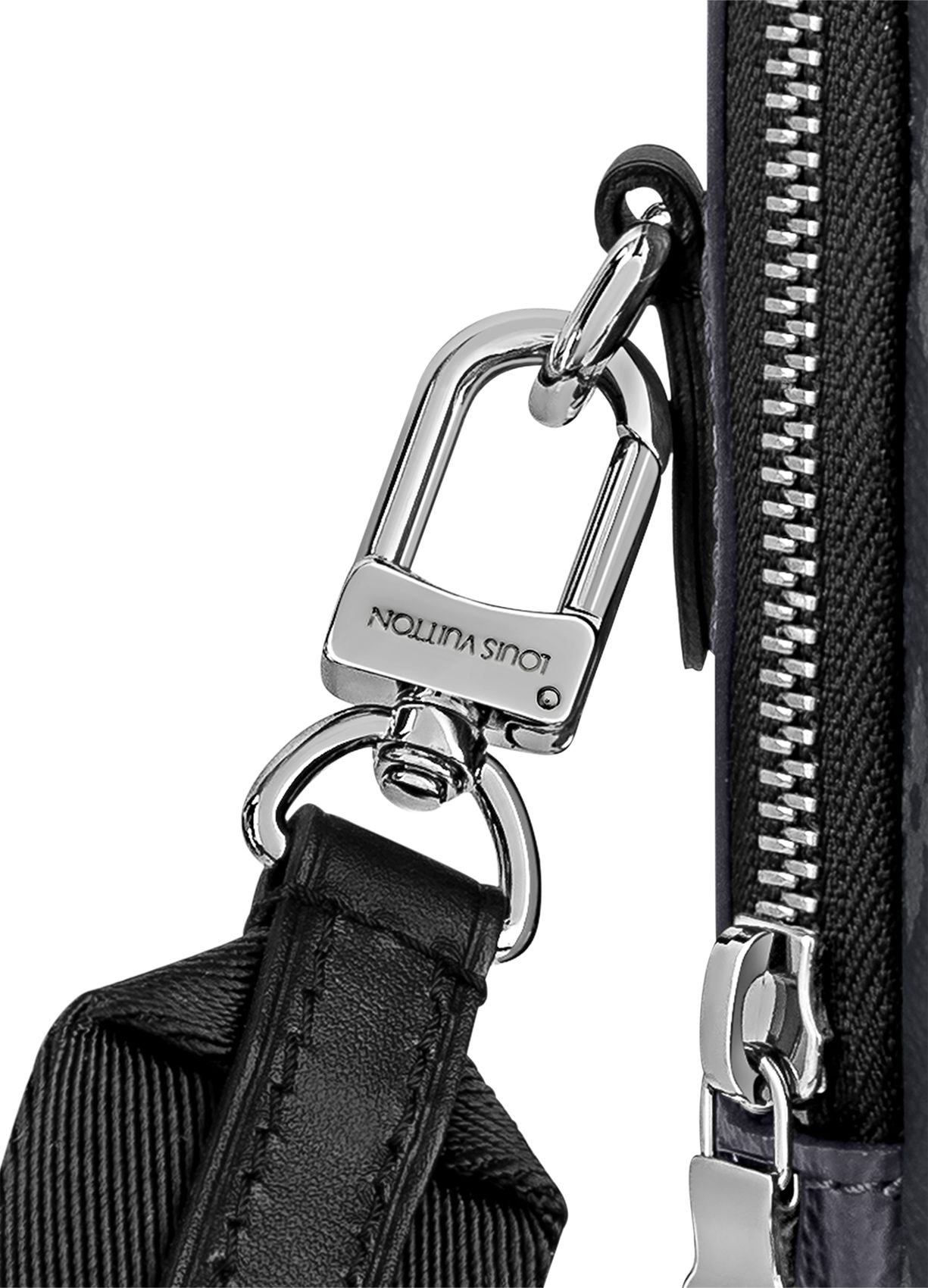 Louis Vuitton Double Phone Pouch Eclipse NM - Black and Grey