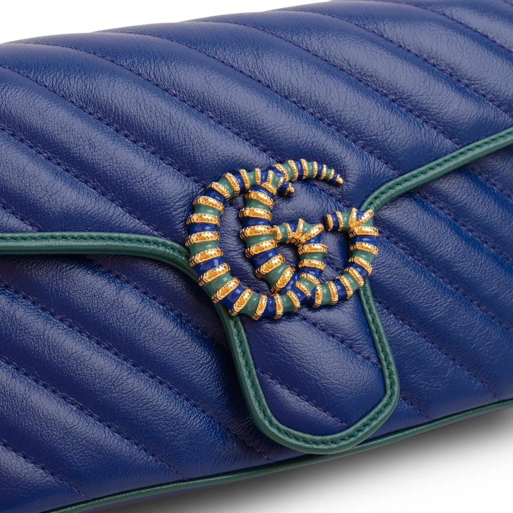 Gucci GG Marmont Mini Shoulder Bag – Blue