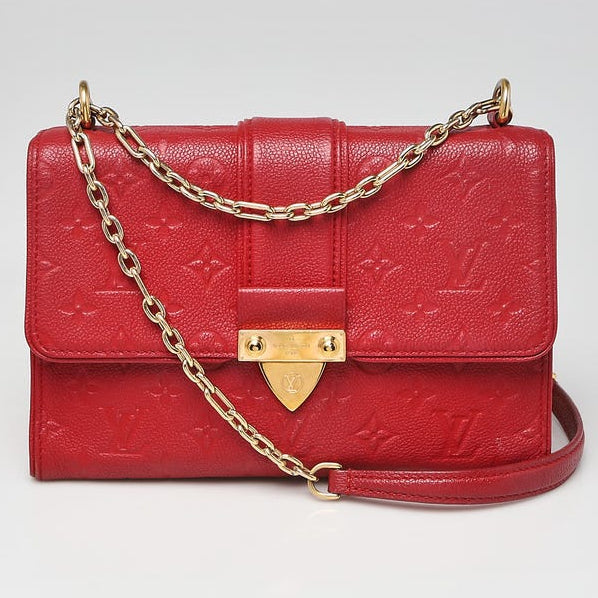 Louis Vuitton Monogram Empreinte Saint Sulpice PM Handbag - Cherry