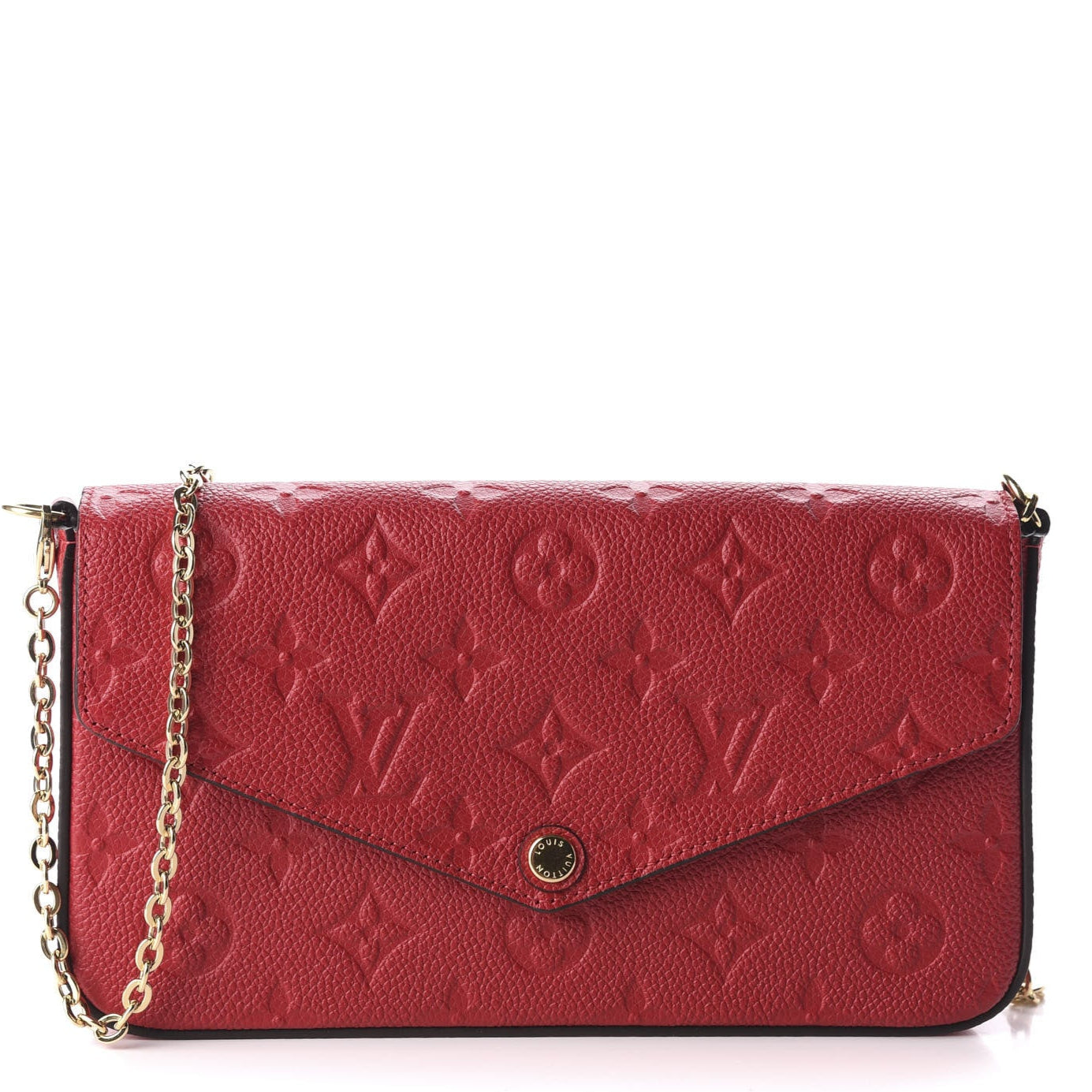 Louis Vuitton Pochette Félicie Wallet Shoulder Bag - Red