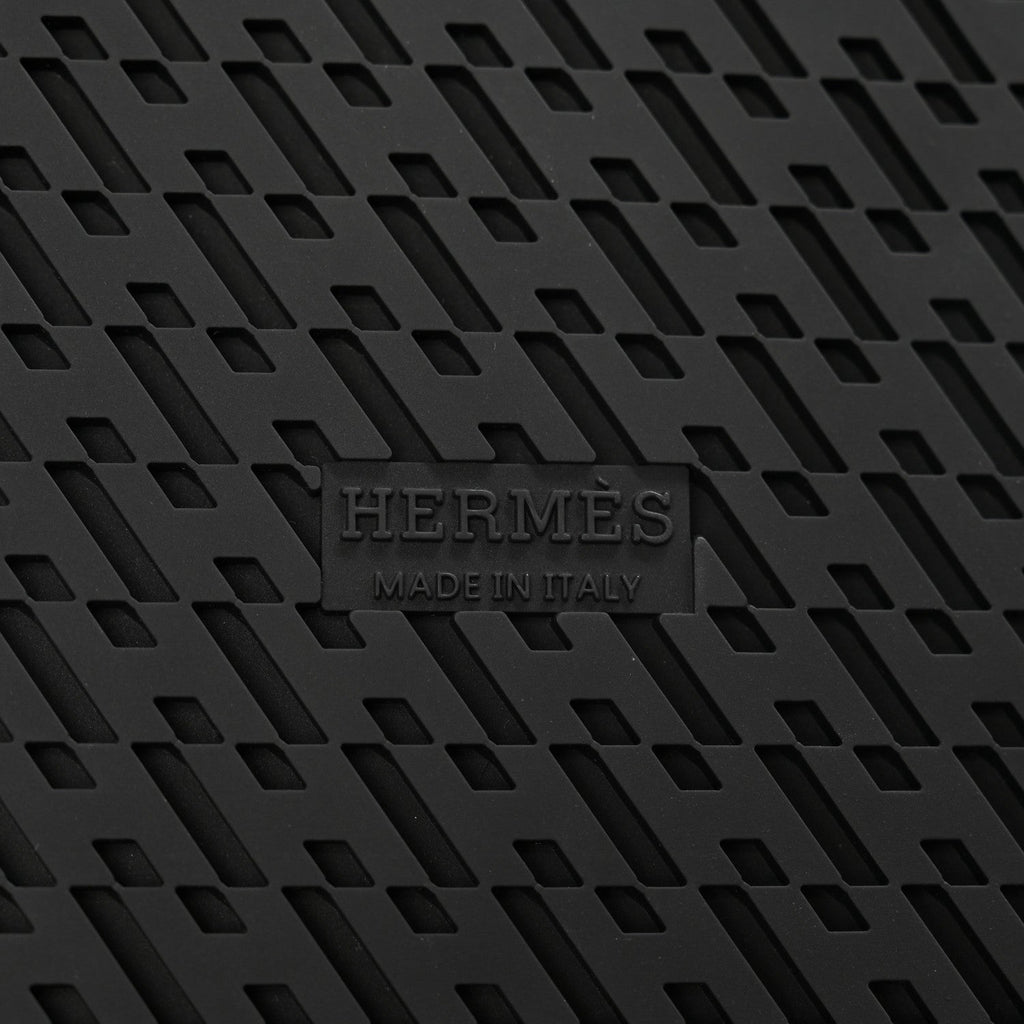 Hermes Chypre Suede Crystals Sandals - Black