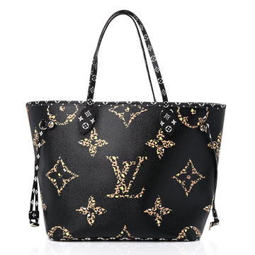Louis Vuitton Giant Jungle Neverfull MM Tote Bag - Black and Brown
