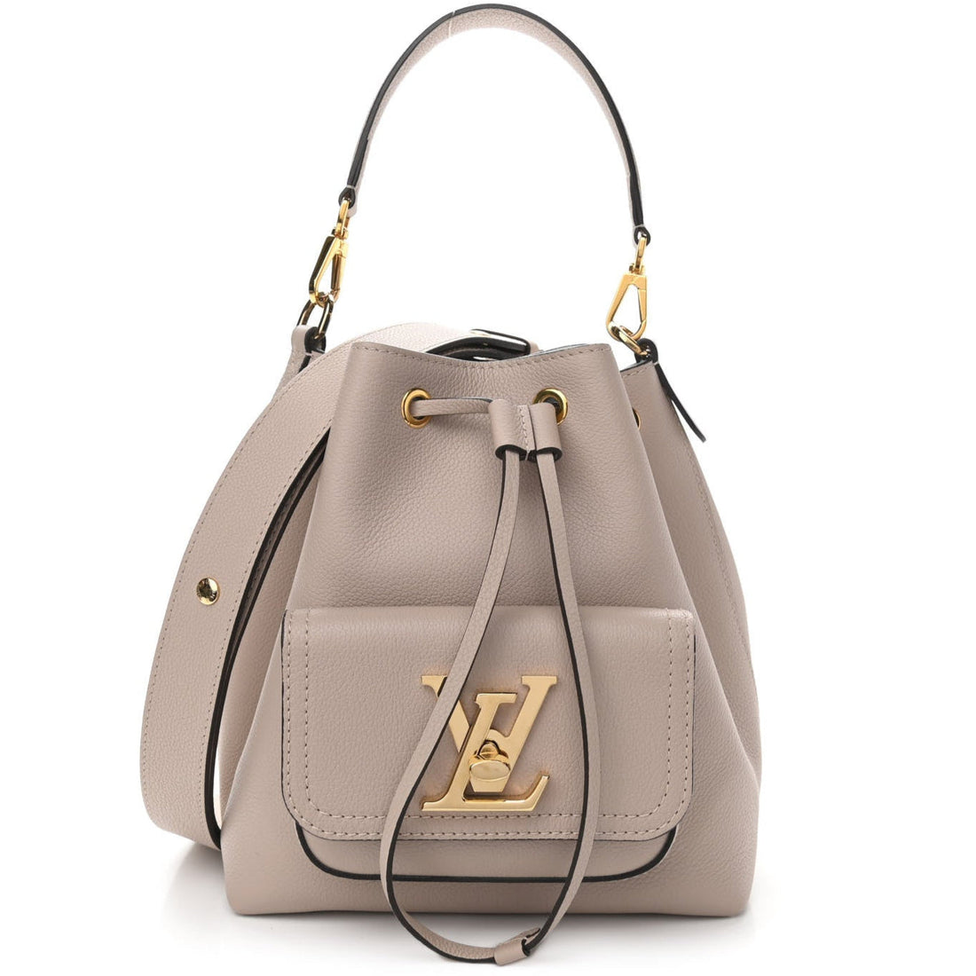 Louis Vuitton Lockme Bucket Shoulder Bag - Greige