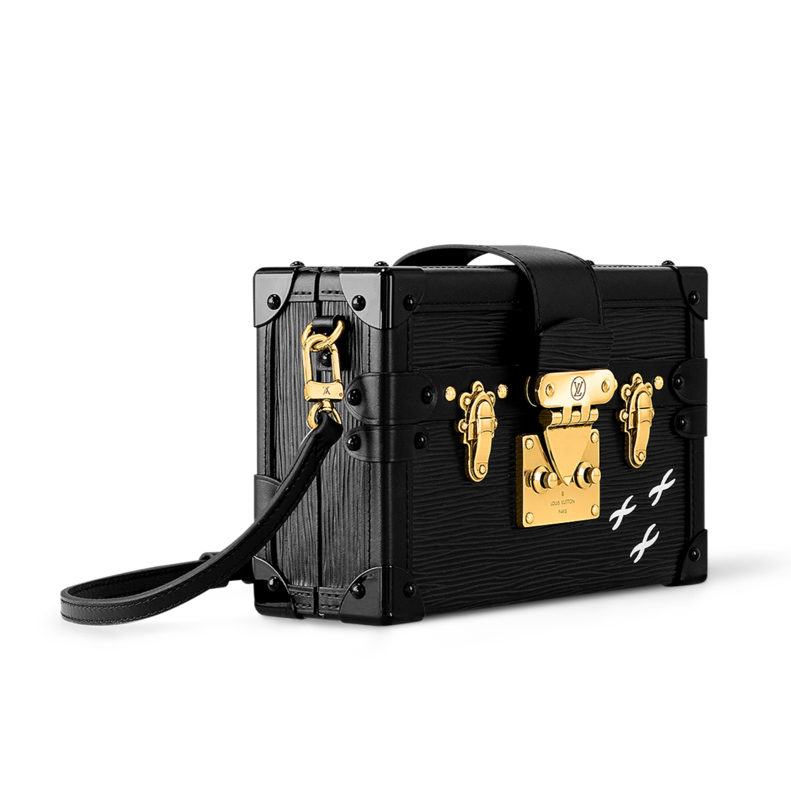 Louis Vuitton Petite Malle Crossbody Bag - Black