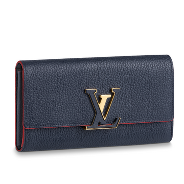 Louis Vuitton Capucines Taurillon Leather Wallet - Marine