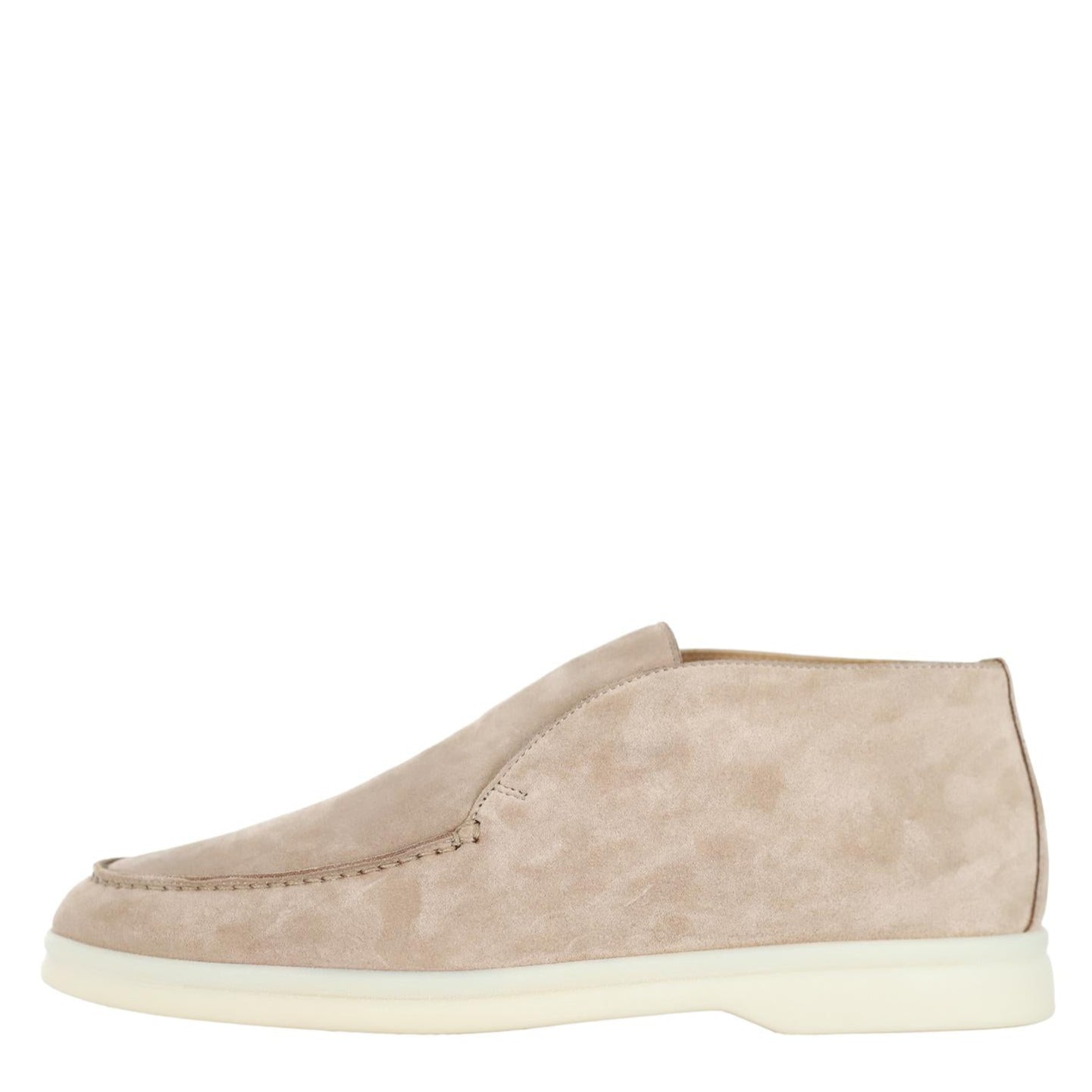 Loro Piana Walk of the Summer Precision Suede Ankle Boots - Sandstone
