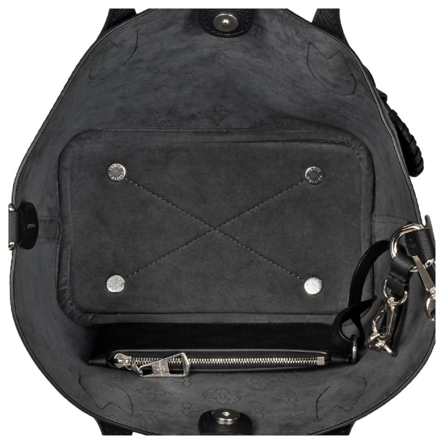 Louis Vuitton Monogram Mahina Blossom MM Shoulder Bag - Black