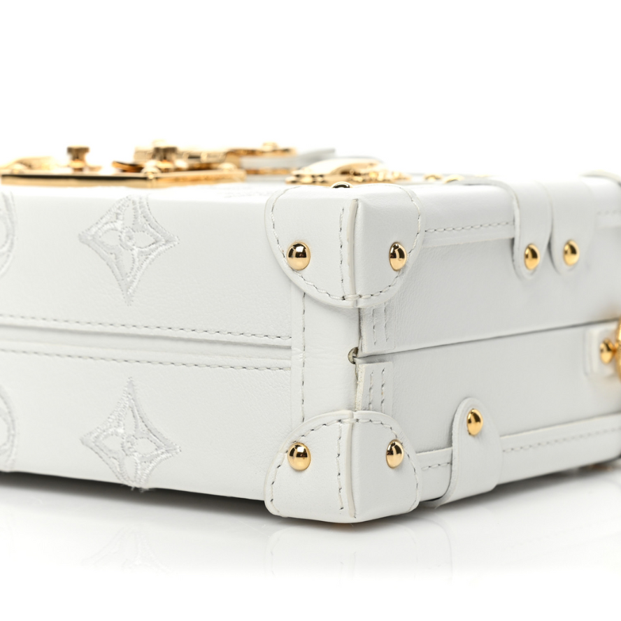 Louis Vuitton Petite Malle Handbag - White
