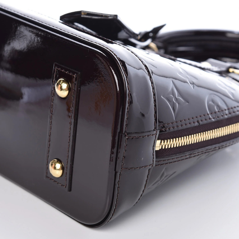 Louis Vuitton Vernis Alma BB Handbag - Amarante