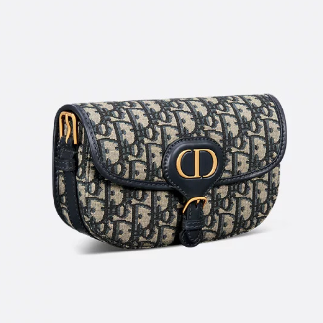 Dior Bobby East-West Oblique Jacquard Bag - Blue