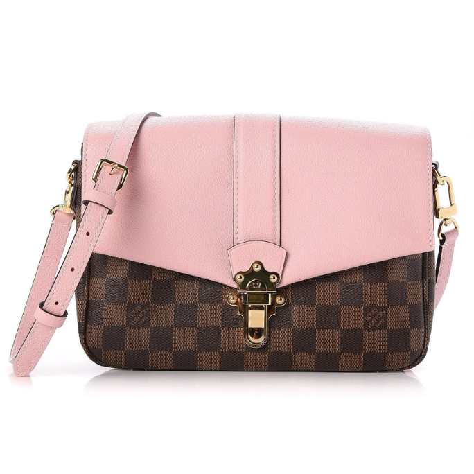Louis Vuitton Damier Ebene Clapton Crossbody Bag - Magnolia Pink