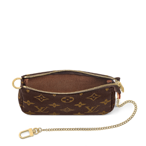 Louis Vuitton Mini Pochette Accessoires Chain Bag - Brown