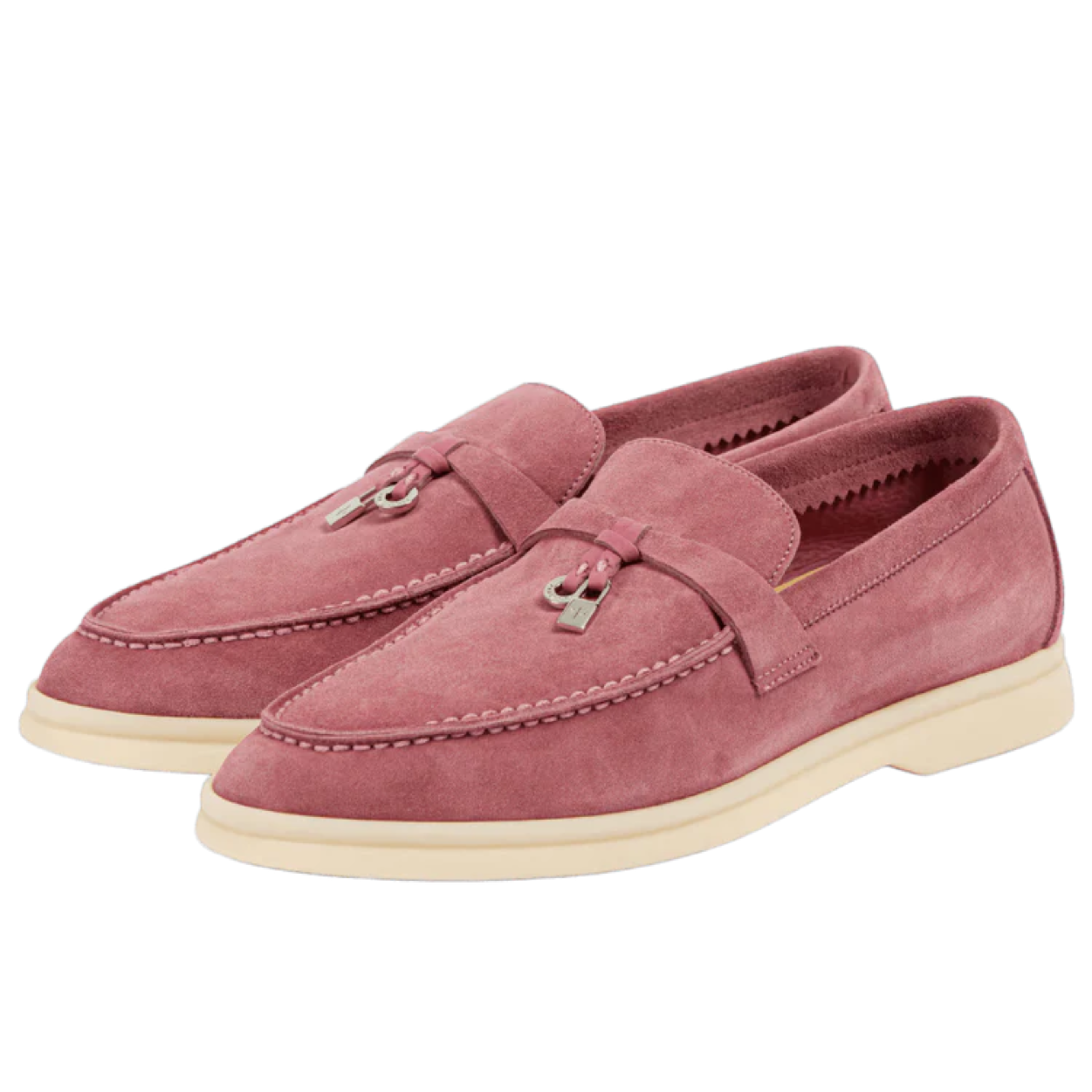 Loro Piana Summer Charms Suede Loafers - Wild Mauve (015)