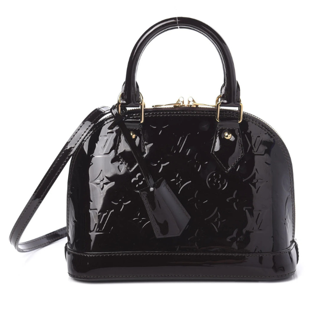 Louis Vuitton Vernis Monogram Alma BB Handbag - Black