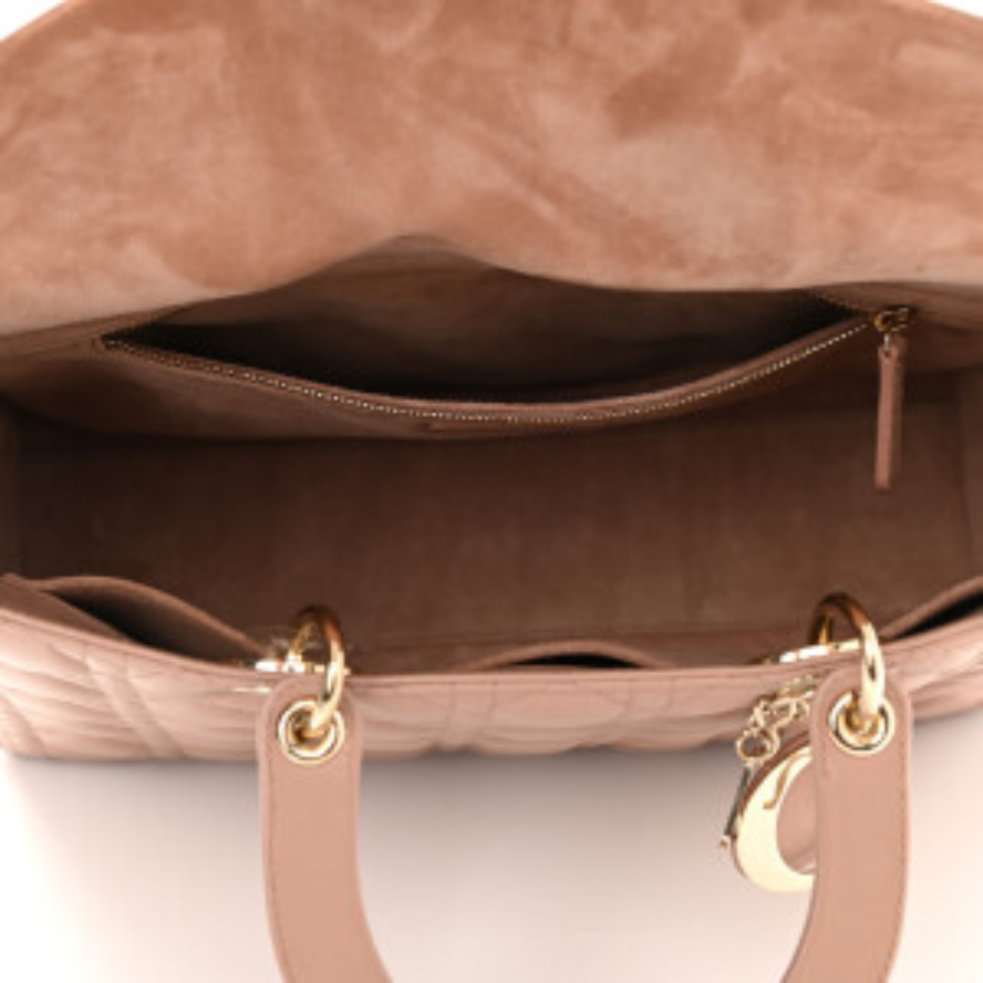 Dior Large Lady Dior Bag - Blush Cannage Lambskin