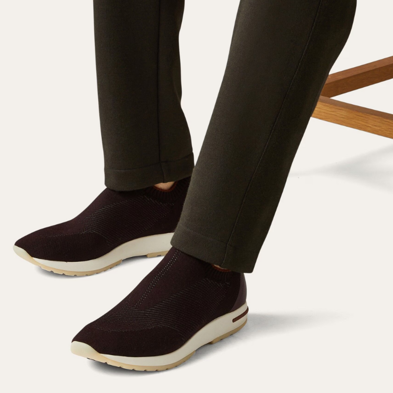 Loro Piana 360 LP Flexy Walk Wish® Wool Sneakers - Dark Claret (Q04V)