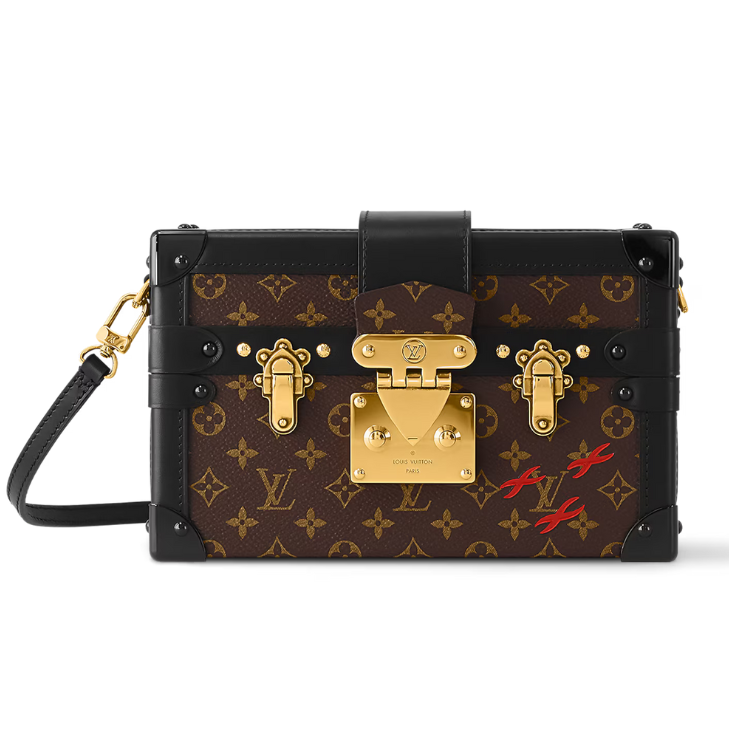 Louis Vuitton Monogram Petite Malle Handbag - Brown