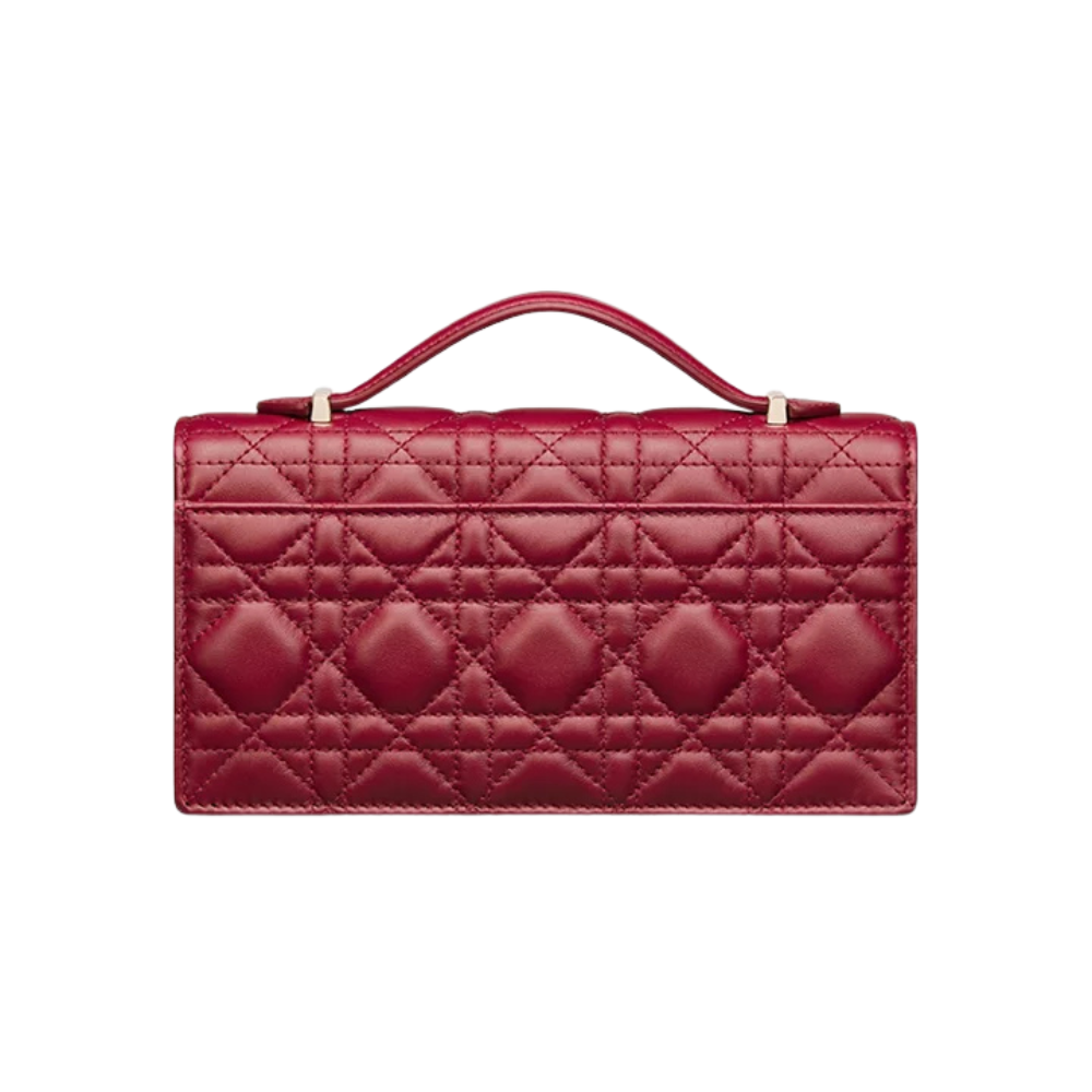 Dior My Dior Mini Cannage Lambskin Bag – Cherry Red