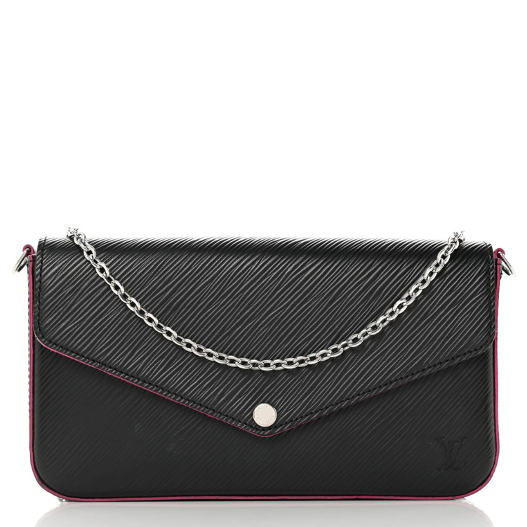 Louis Vuitton Epi Pochette Felicie Chain Bag - Black Hot Pink