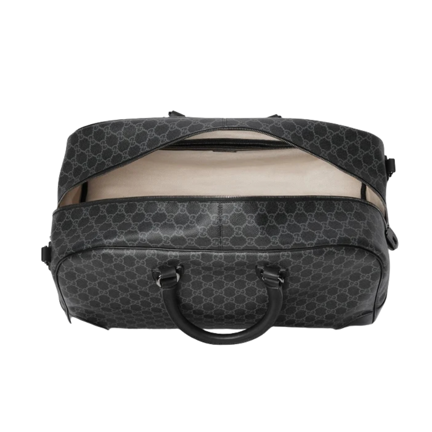 Gucci GG Emblem Large Duffle Bag – Black