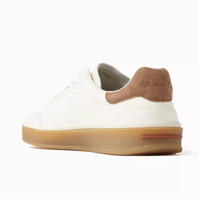 Loro Piana Tennis Walk Leather Sneakers - White (149)