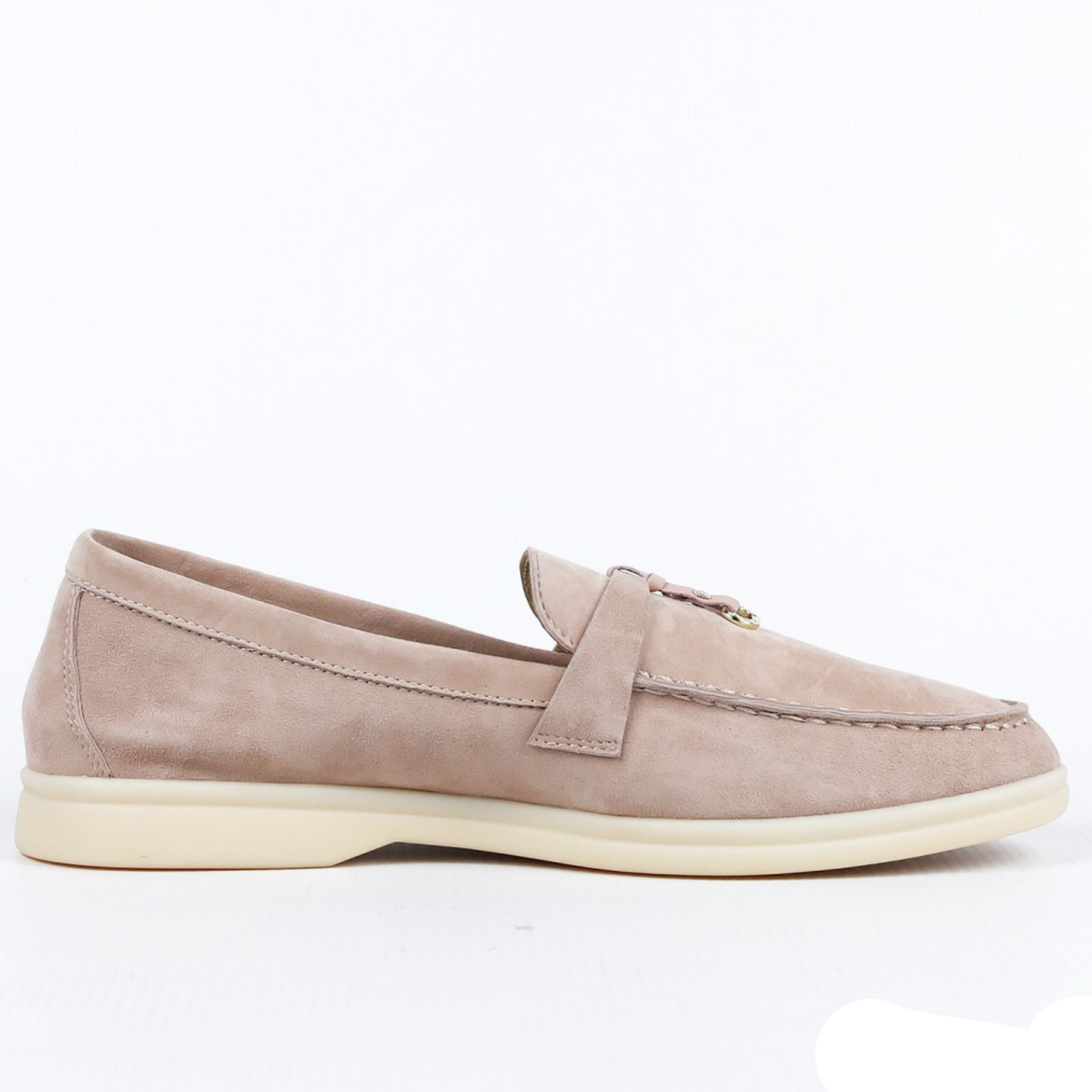 Loro Piana Summer Walk Suede Loafers - Light Camel (030)